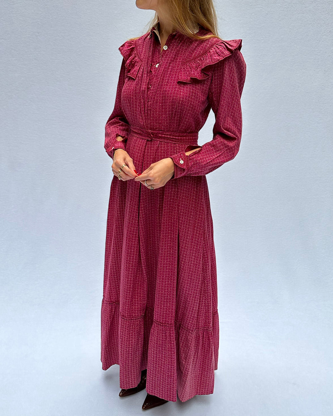 Antique Victorian Calico Dress