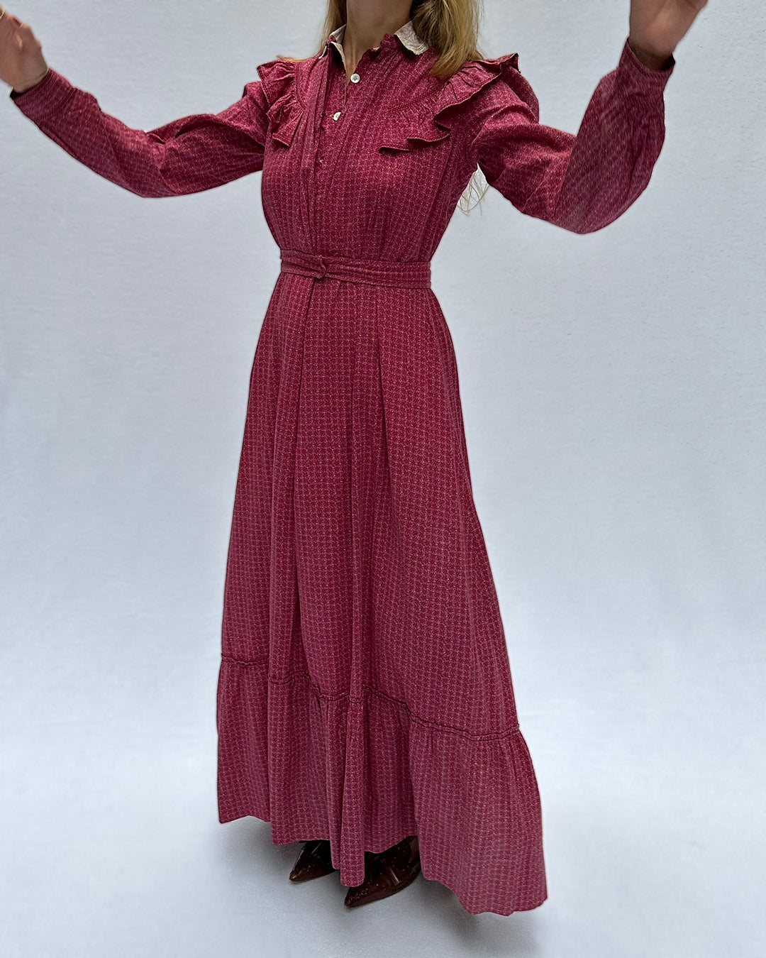 Antique Victorian Calico Dress