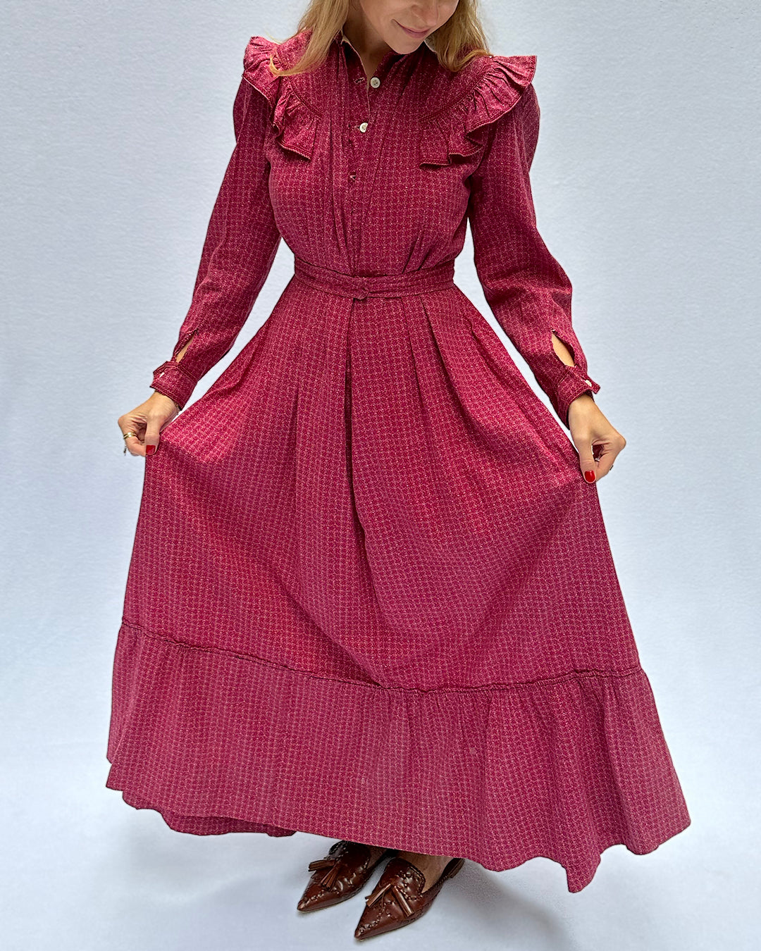 Antique Victorian Calico Dress