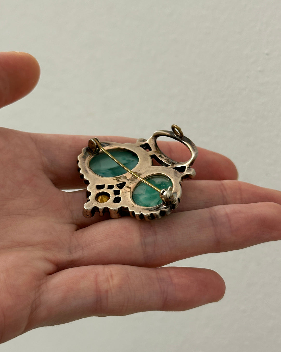 Vintage 1940s Trifari Crown Pendant/Brooch