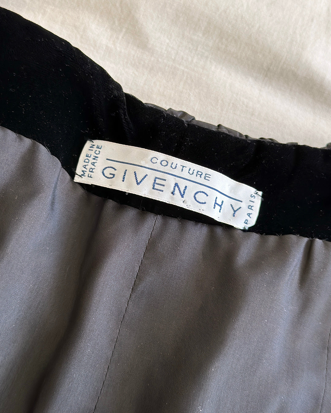 Vintage Givenchy Couture Fall 1993 Long Sleeve Velvet Gown