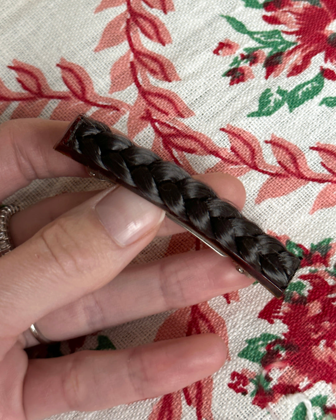 Rare Vintage French Braided Hair Barrette