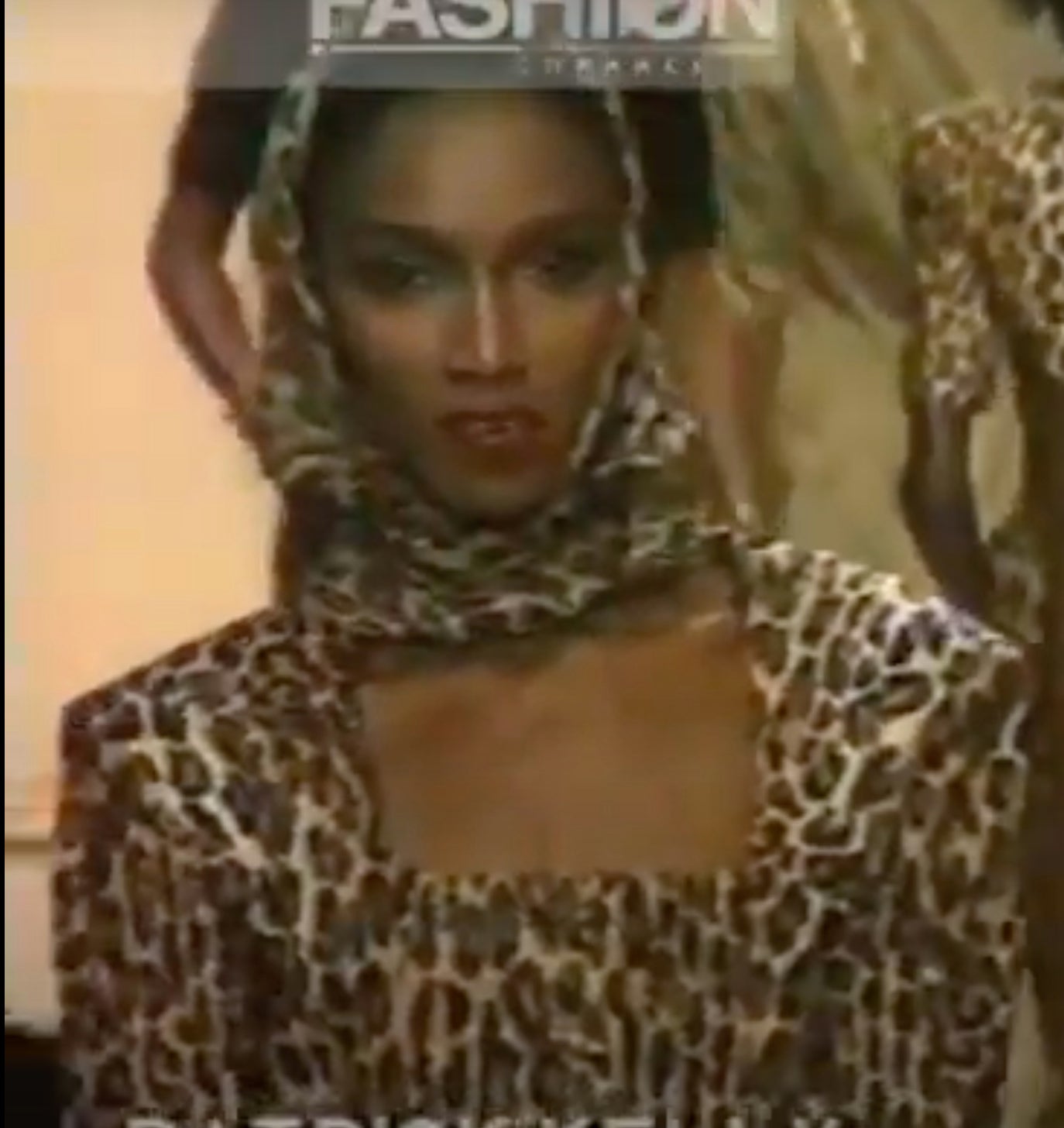 Vintage Silk Chiffon Leopard Scarf (Attributed To Patrick Kelly)