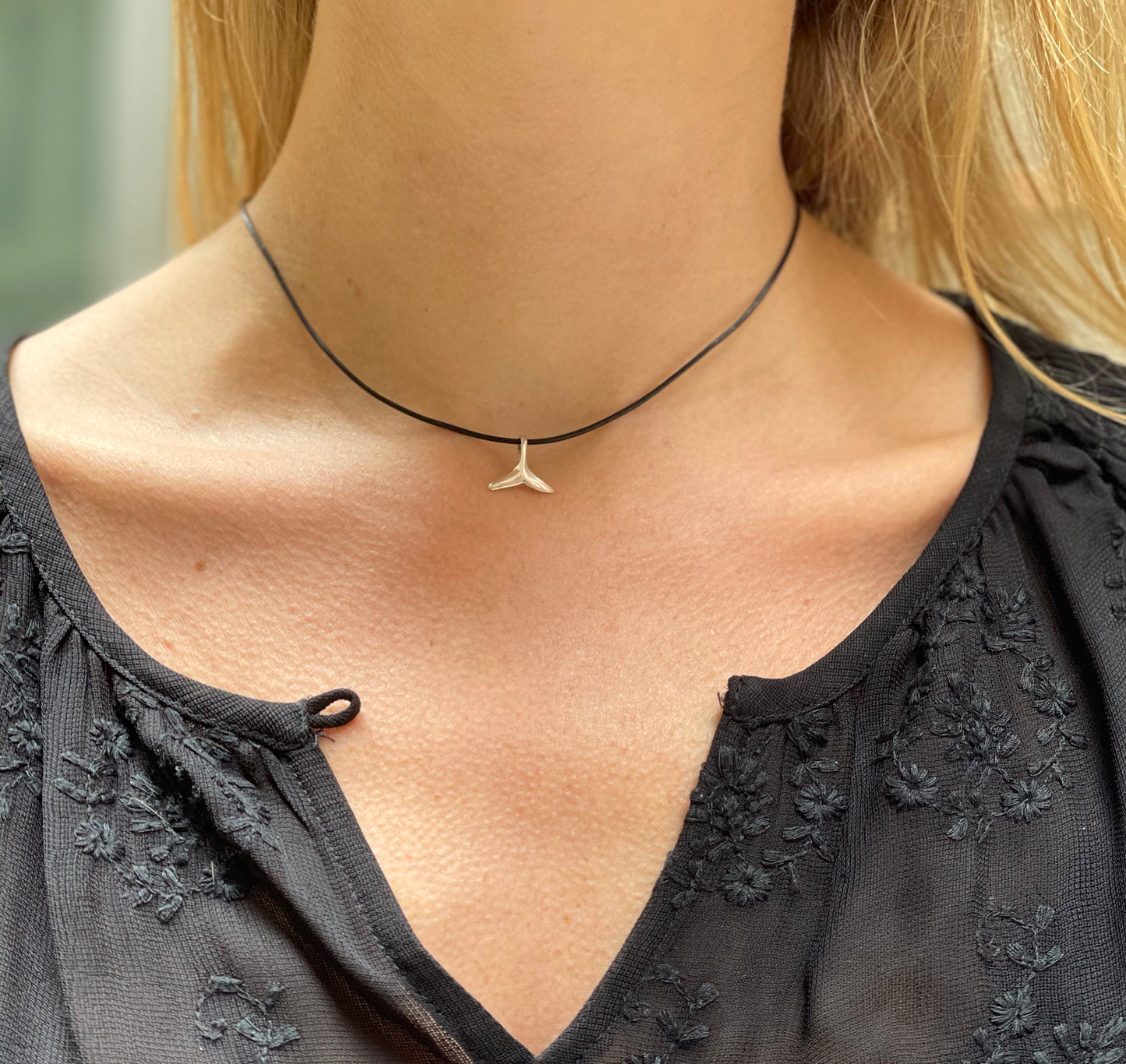 Vintage Sterling Silver Fishtail Choker