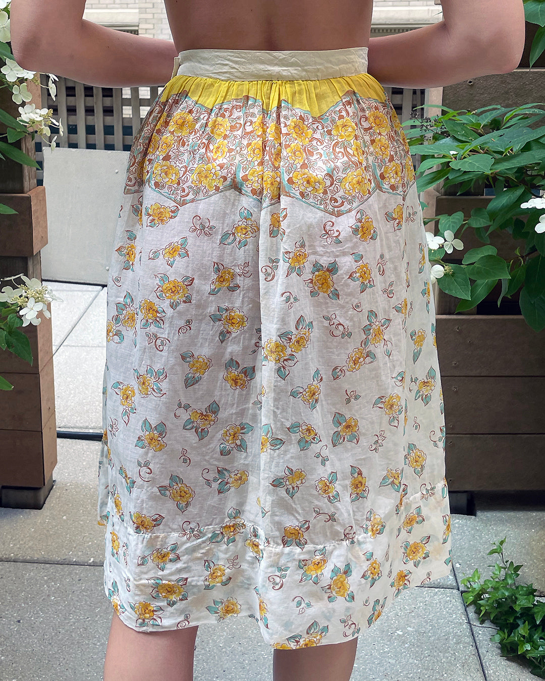 Rare Vintage 1940s Floral Skirt