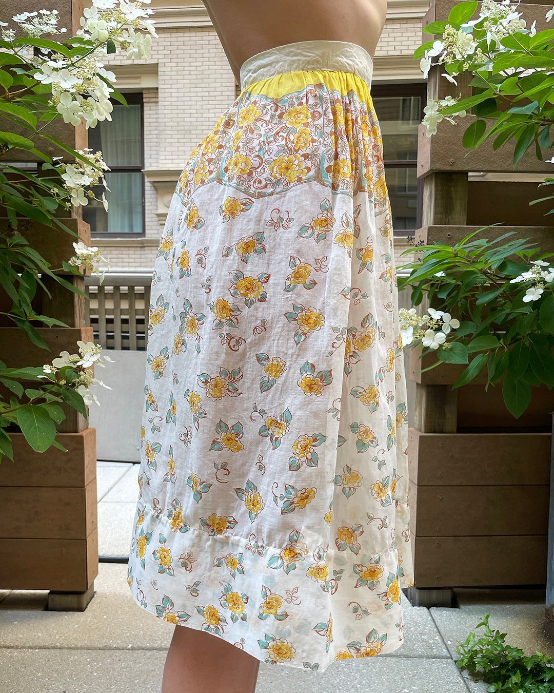 Rare Vintage 1940s Floral Skirt