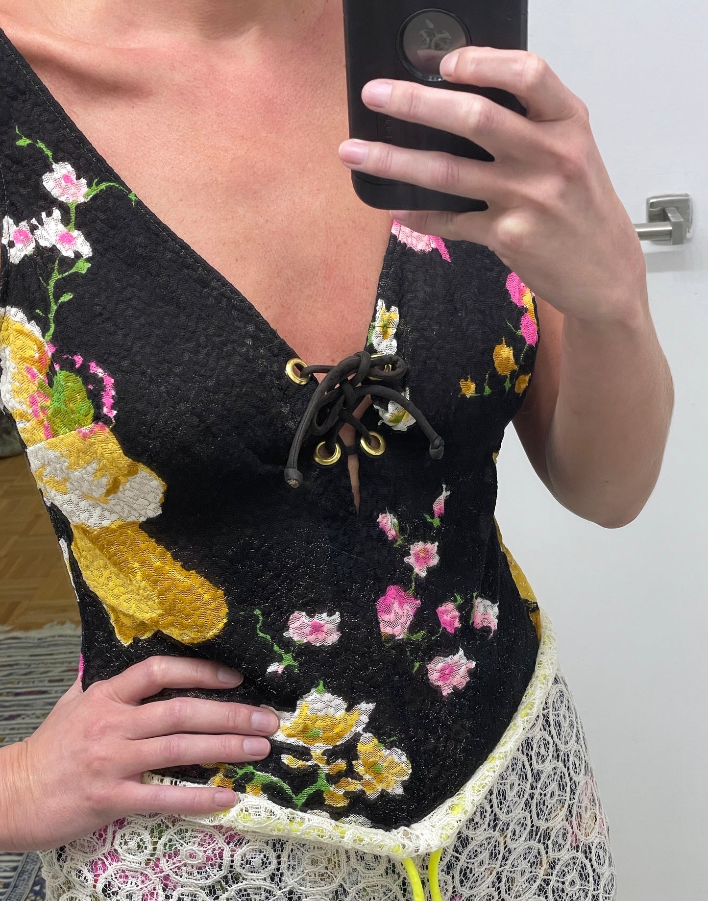 1950s Floral Bodysuit