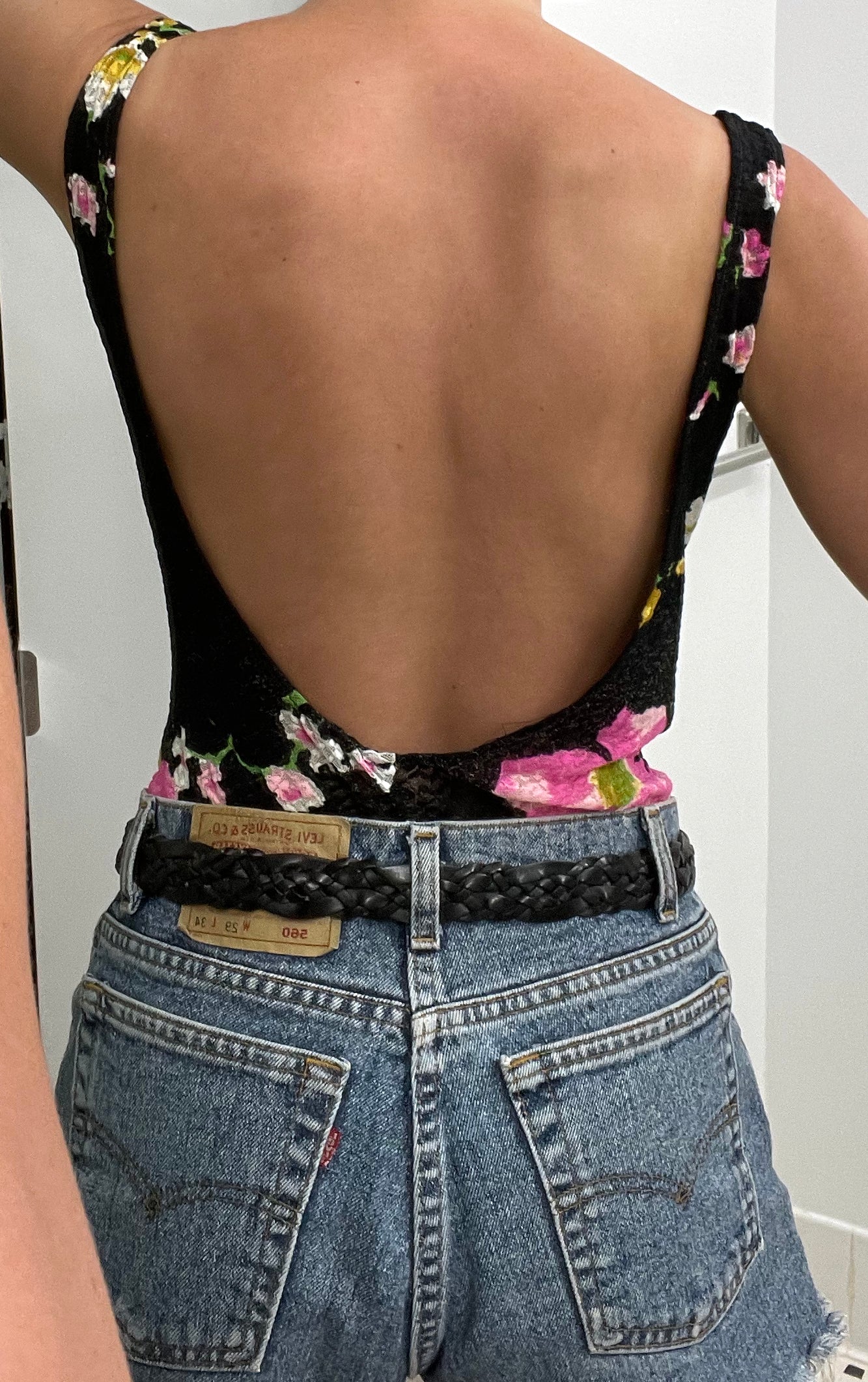 1950s Floral Bodysuit