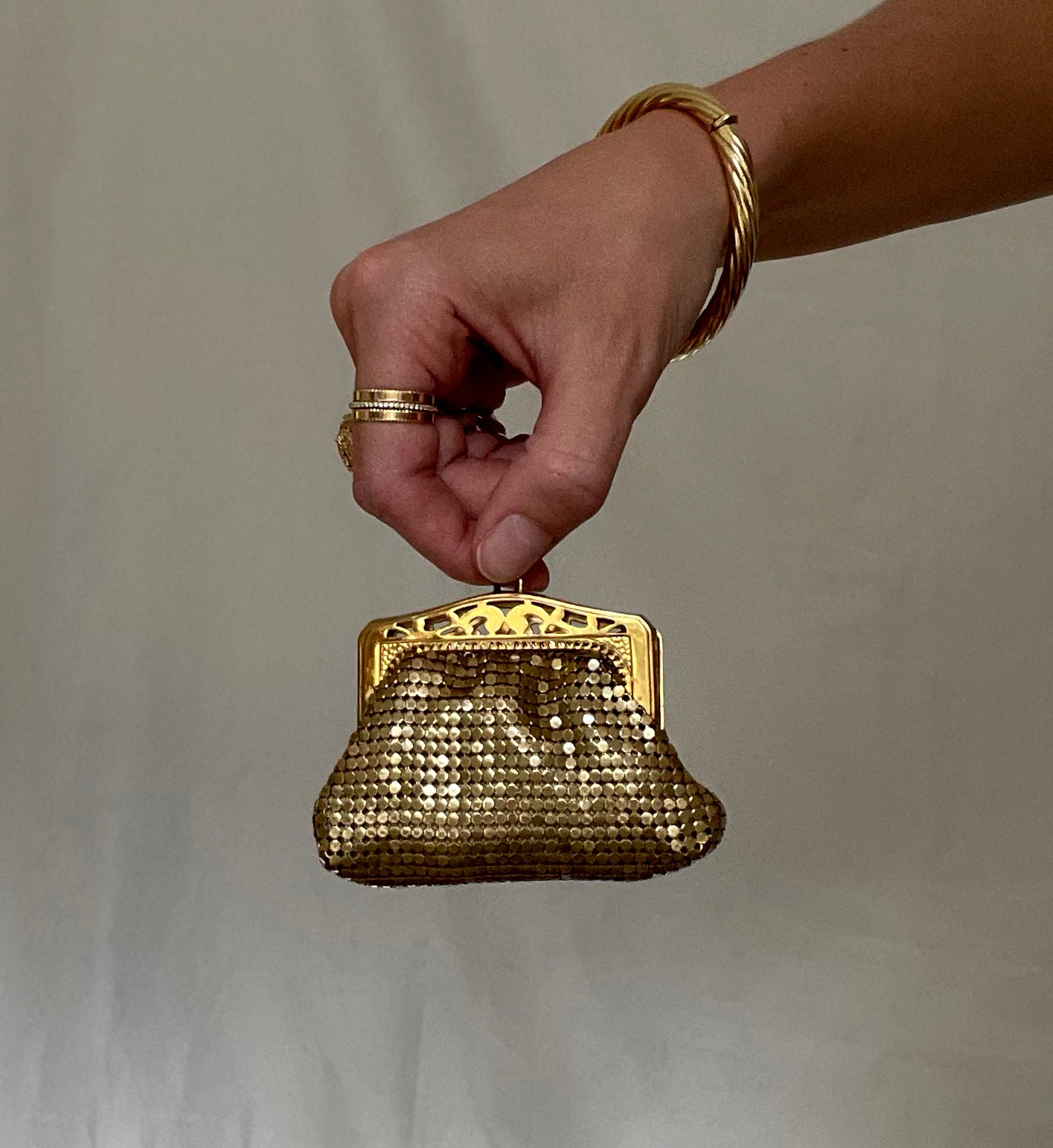 Vintage 1950s Whiting & Davis Chain Mesh Bag