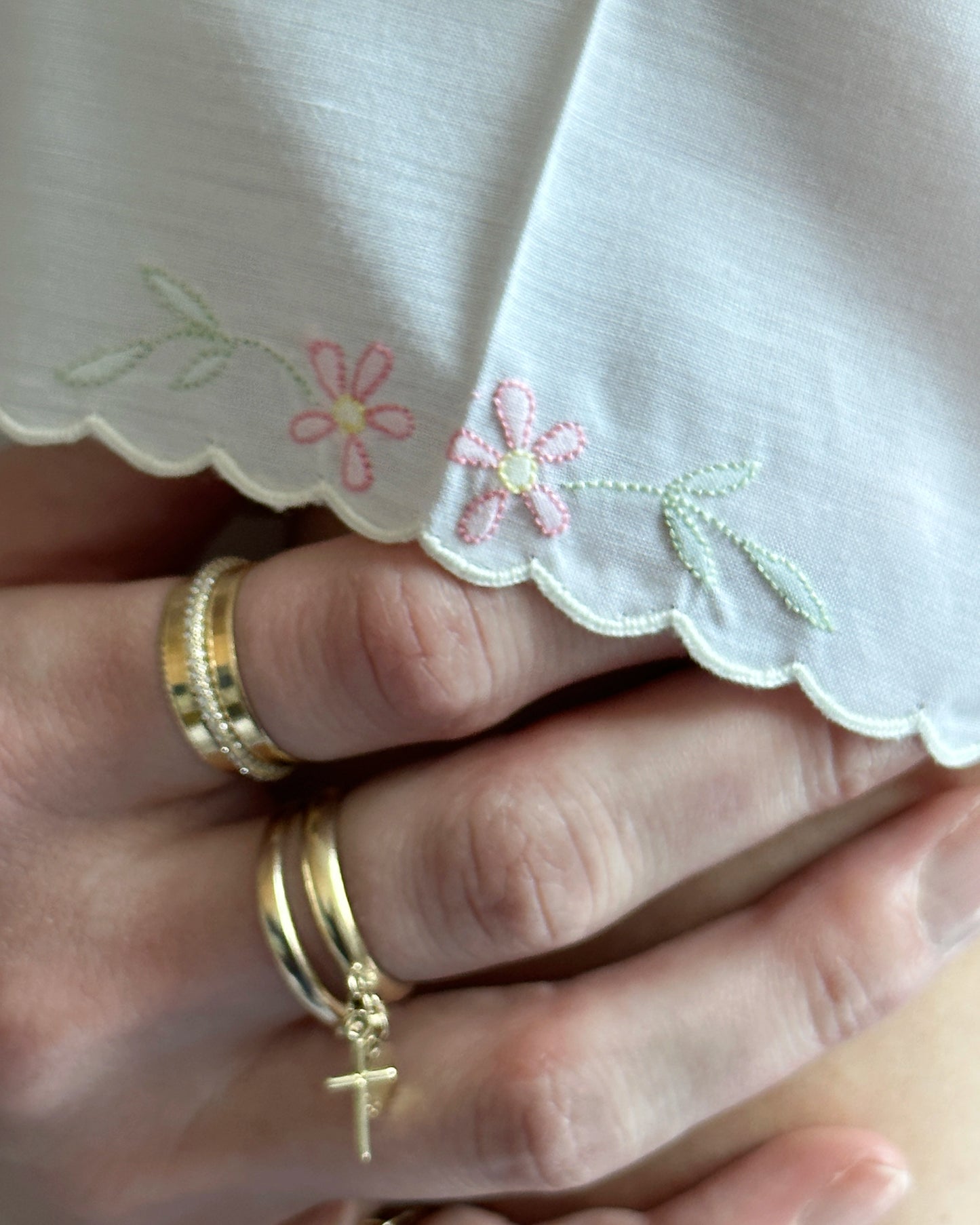 Vintage 1960s Floral Embroidered Blouse
