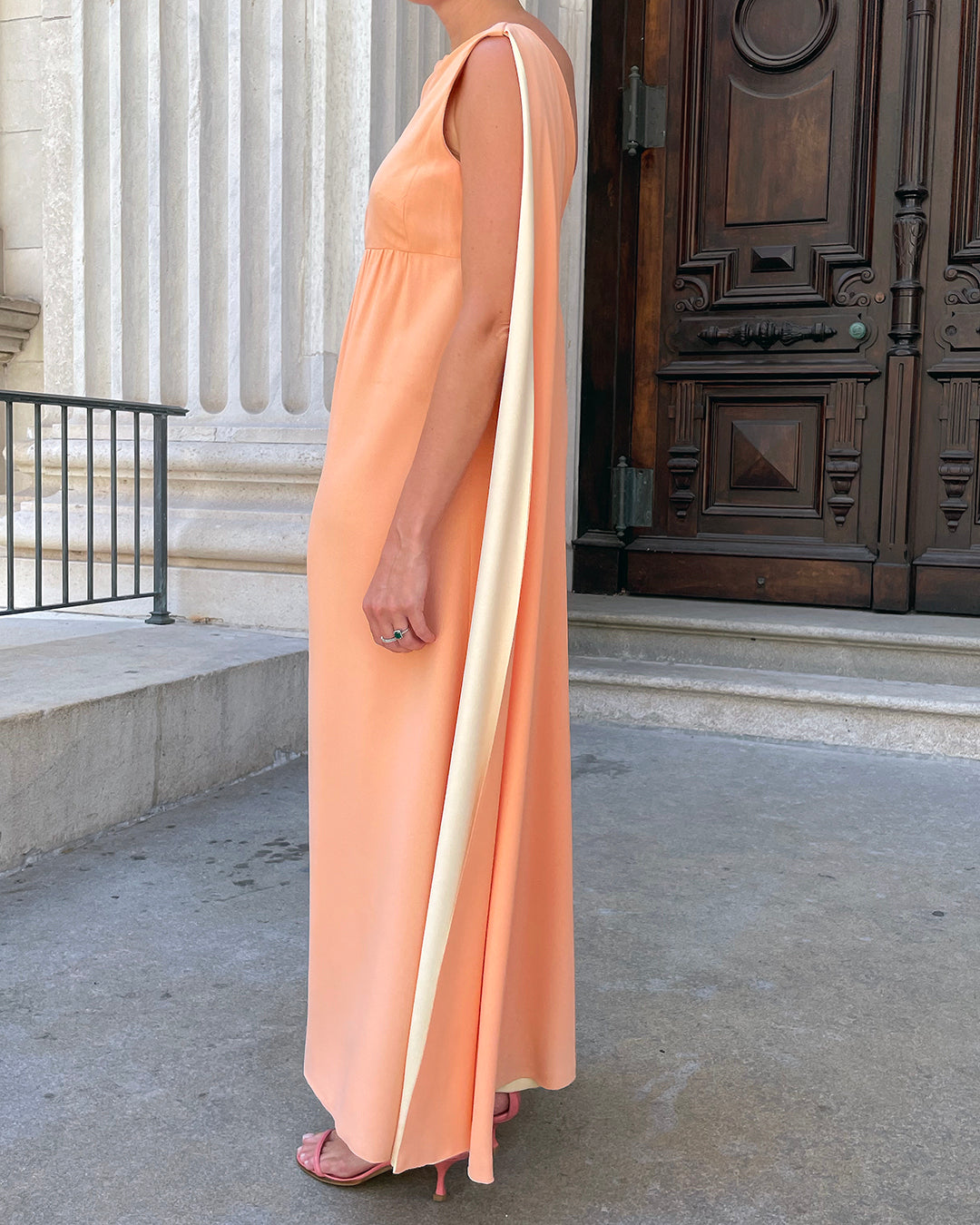 Vintage 1960s Malcolm Starr Cape Gown | XS-M