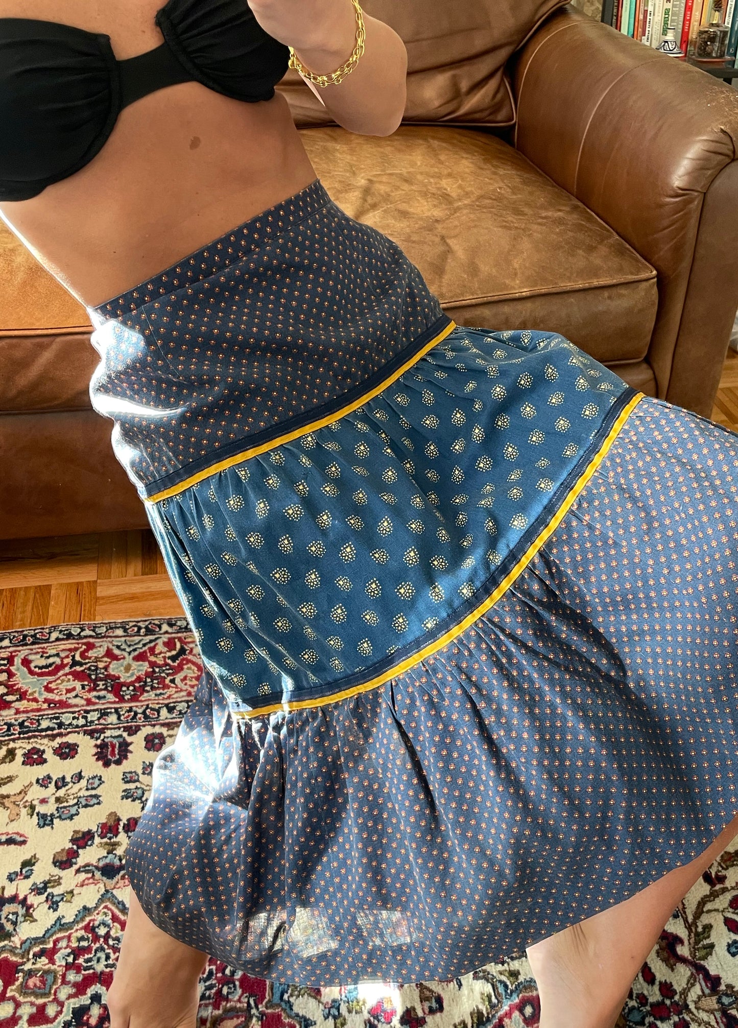 1970s Tiered Peasant Skirt