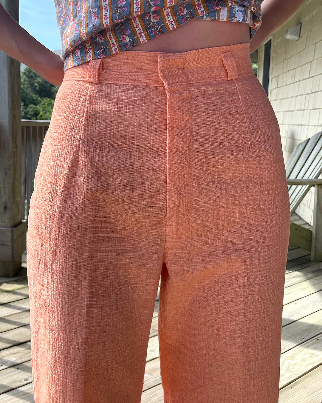 Vintage 1970s Apricot Flares
