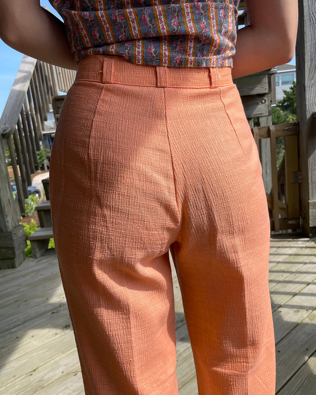 Vintage 1970s Apricot Flares