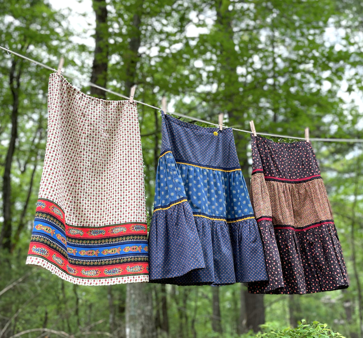 1970s Tiered Peasant Skirt