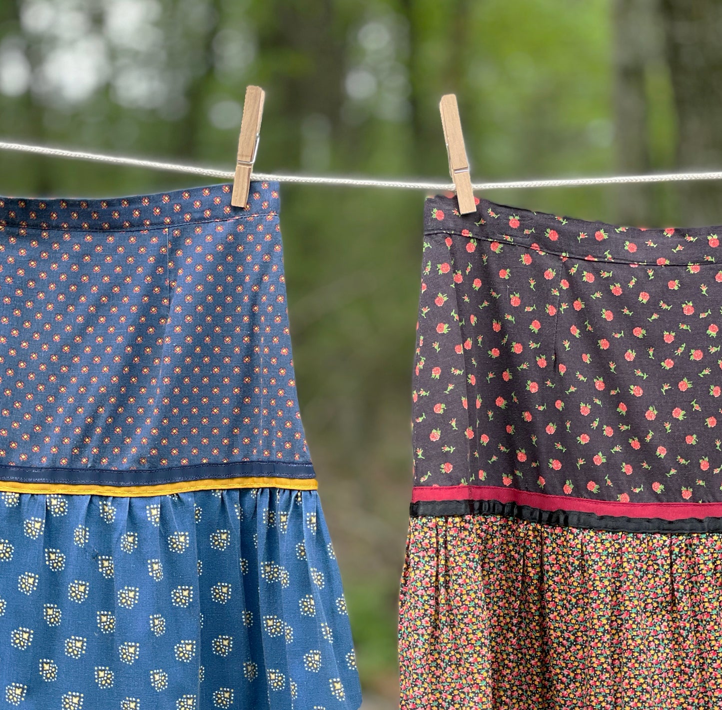 1970s Tiered Peasant Skirt