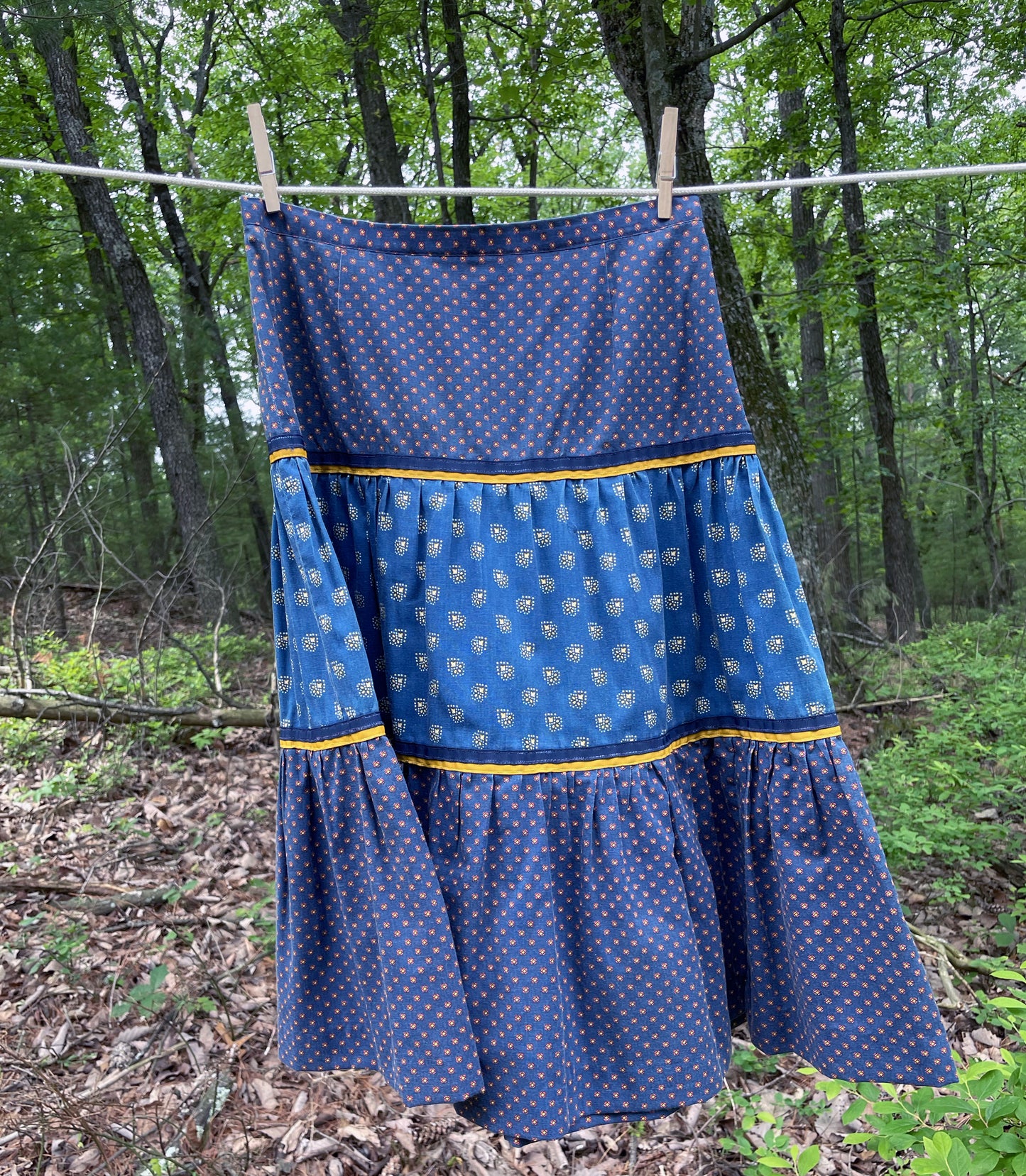1970s Tiered Peasant Skirt
