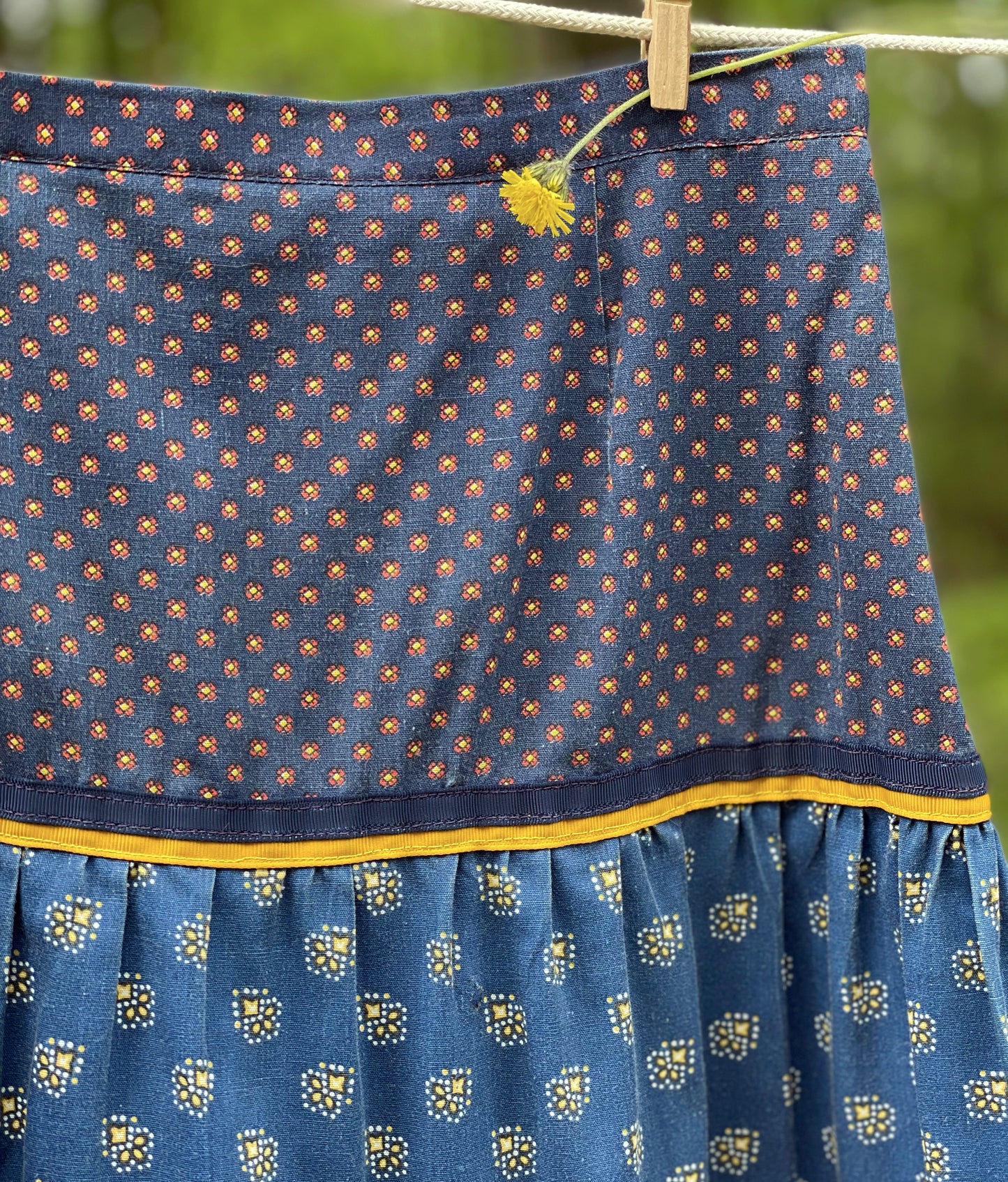 1970s Tiered Peasant Skirt