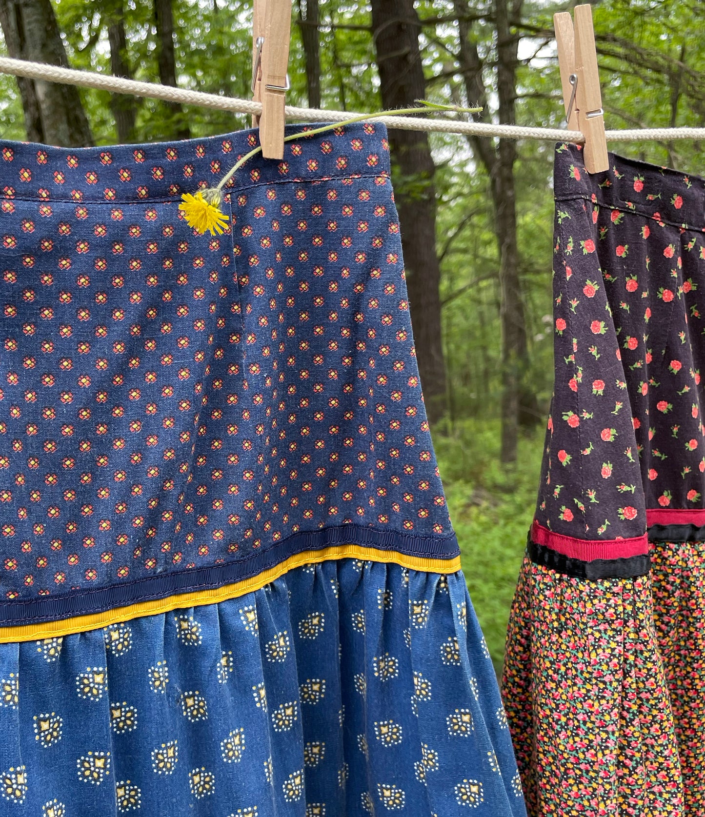 1970s Tiered Peasant Skirt