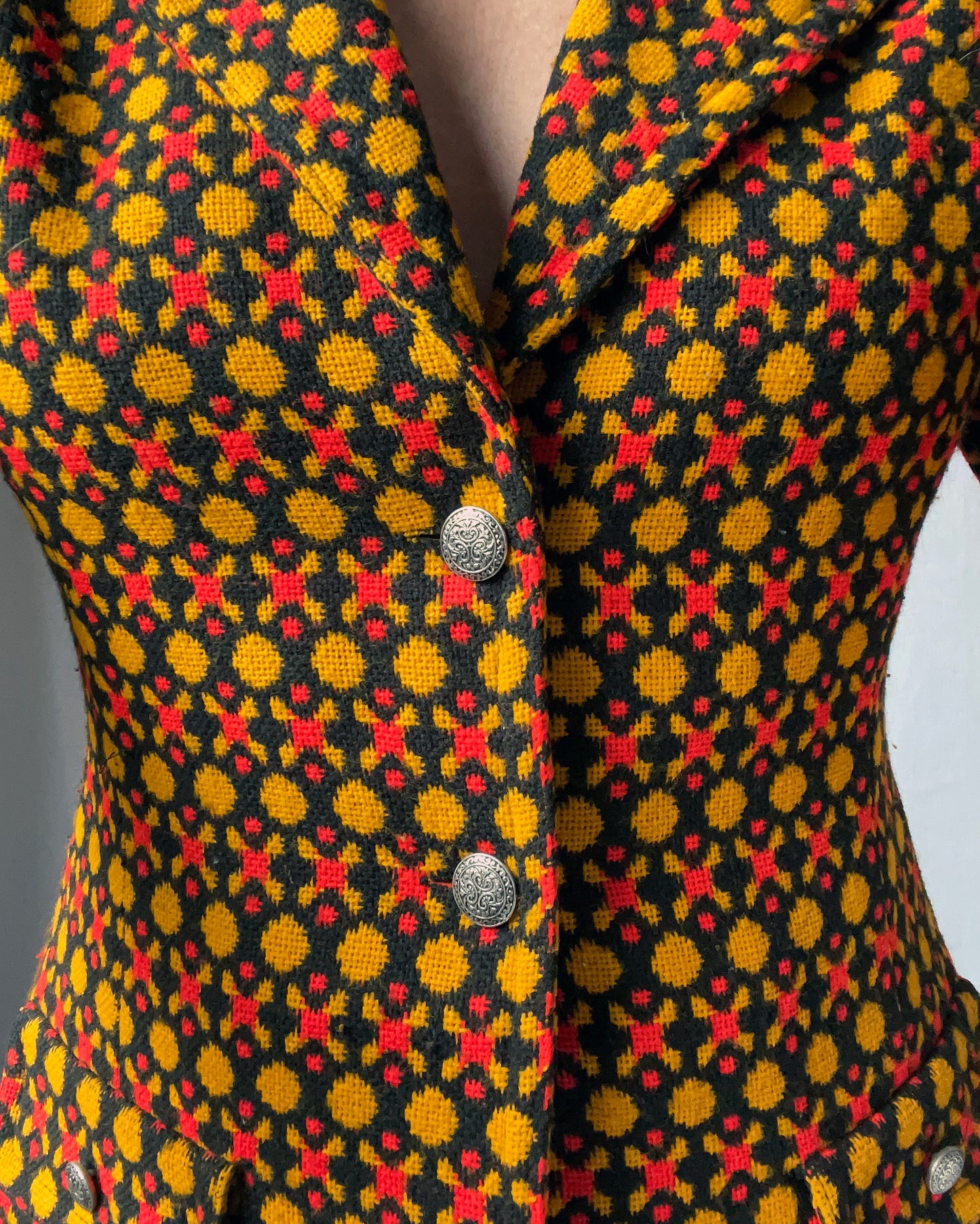 Vintage 1970s Graphic Print Jacket | S