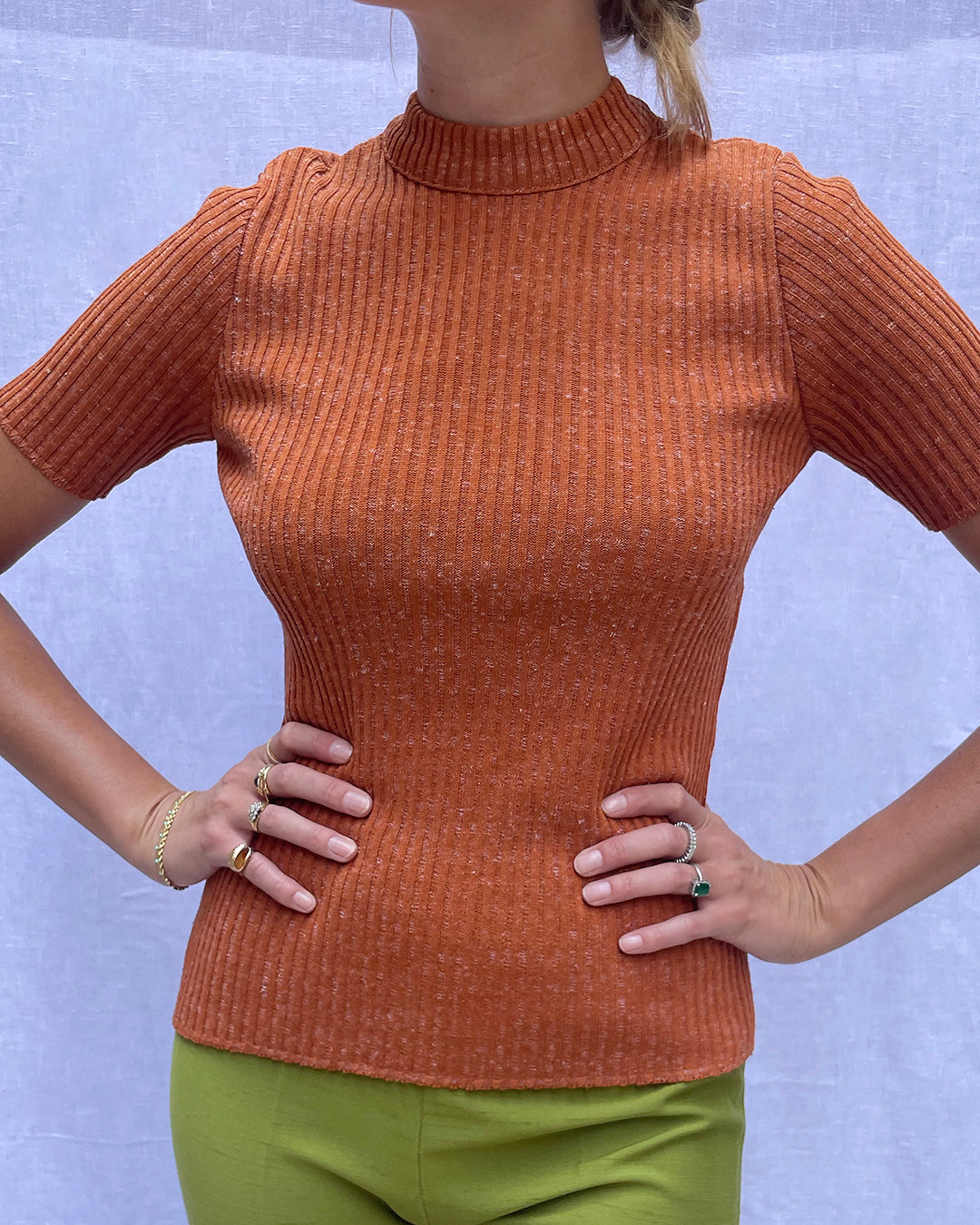 Vintage 1970s Ribbed Knit