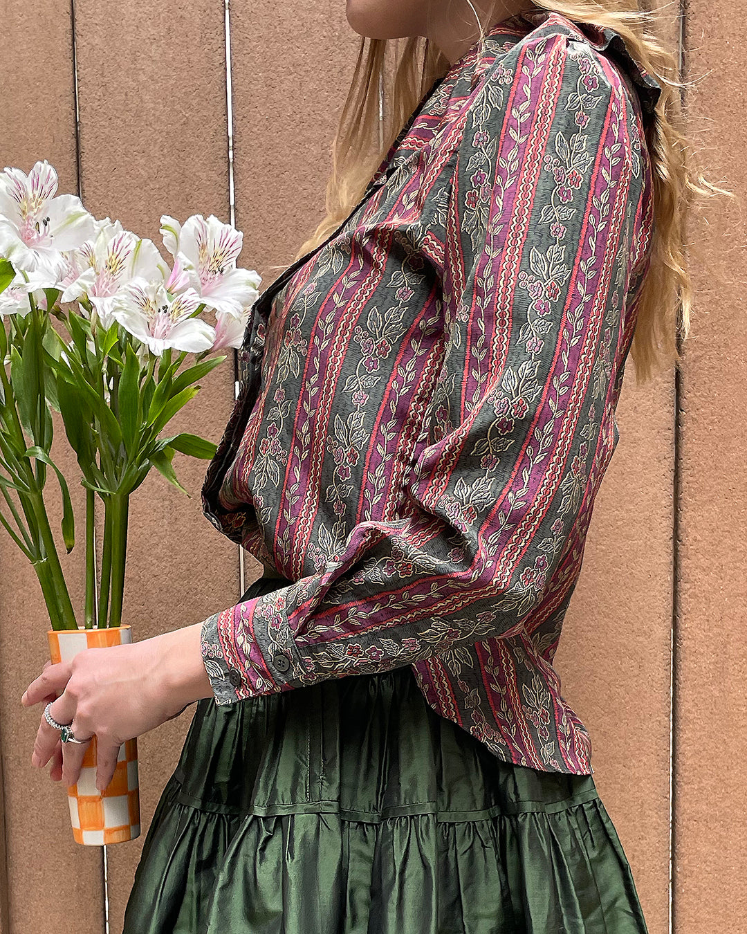 Vintage Ruffle Collar Shirt