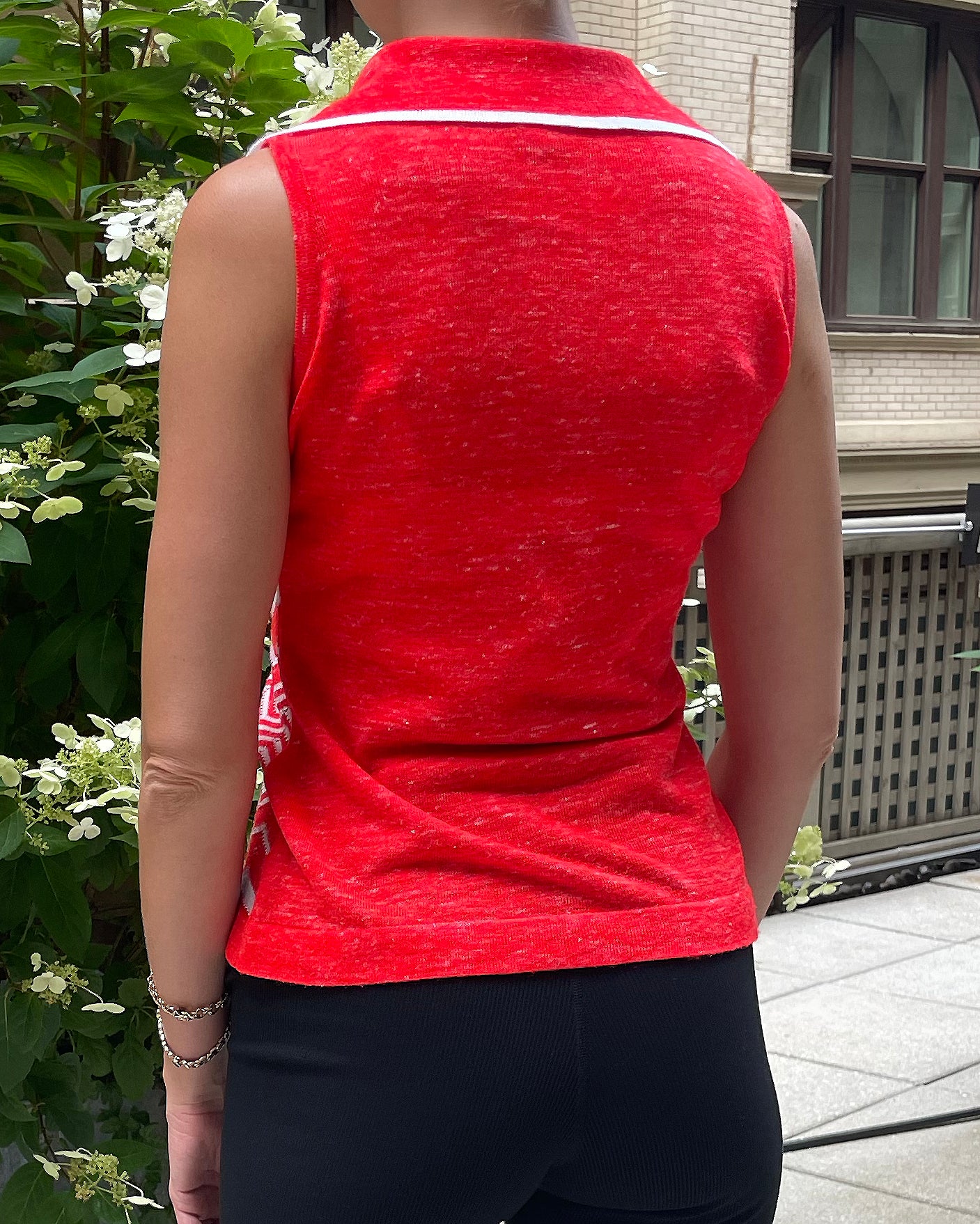 1970s Sleeveless Knit Polo
