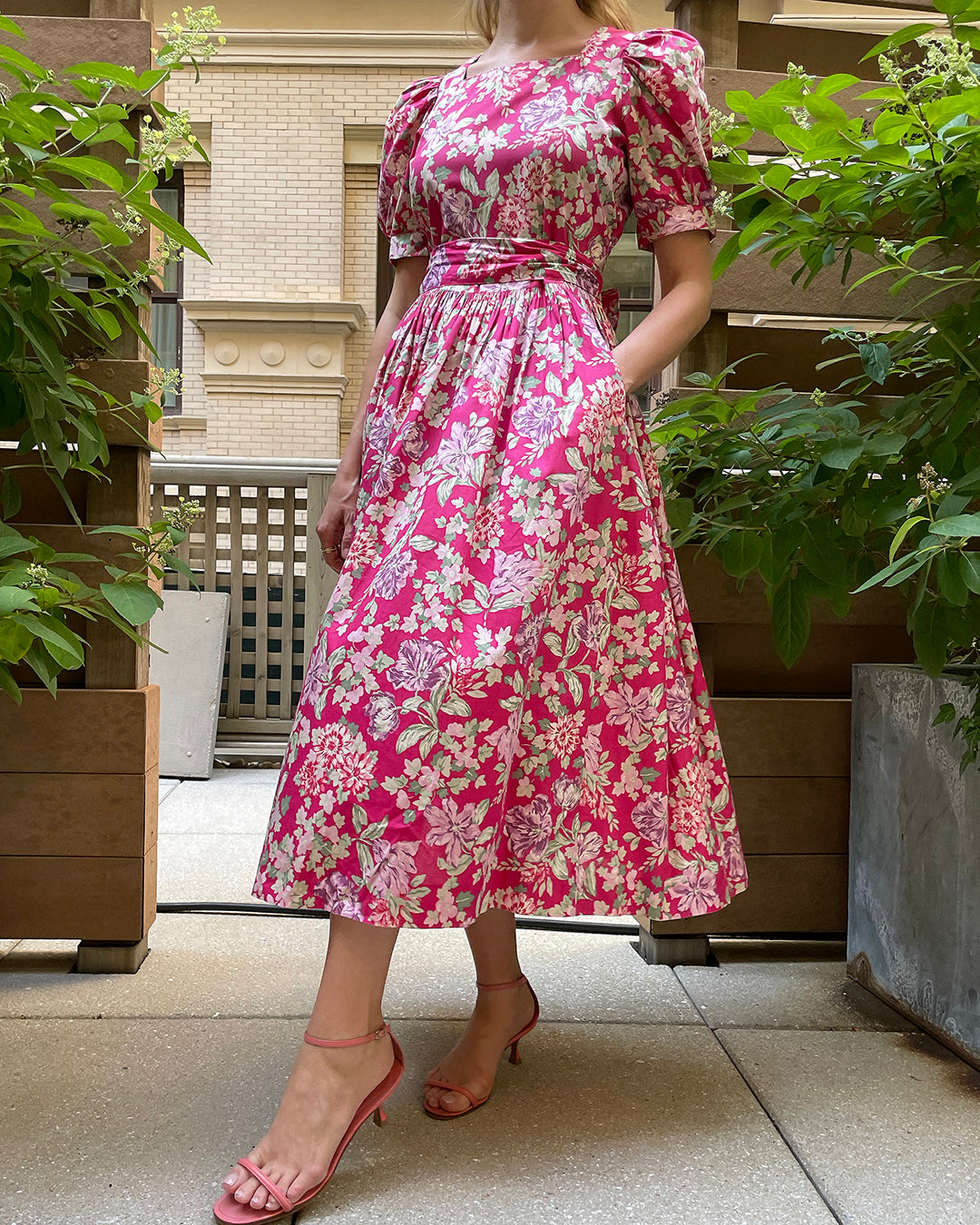 Vintage Laura Ashley Floral Dress | XS-M