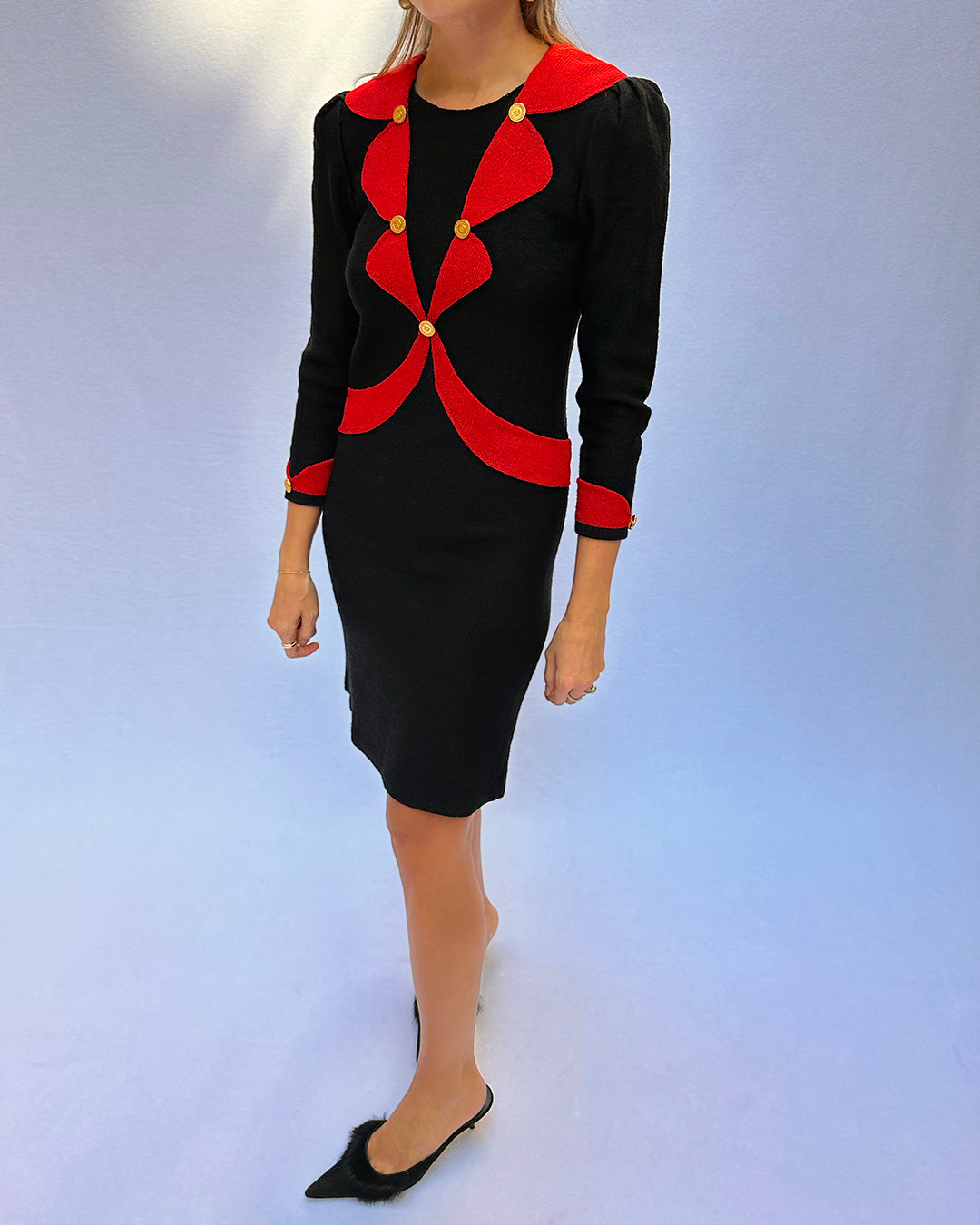 Vintage Adolfo Knit Dress