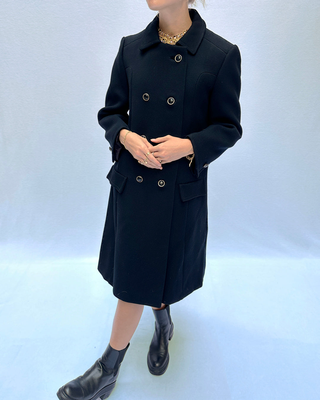 Vintage Custom-Made Wool Peacoat