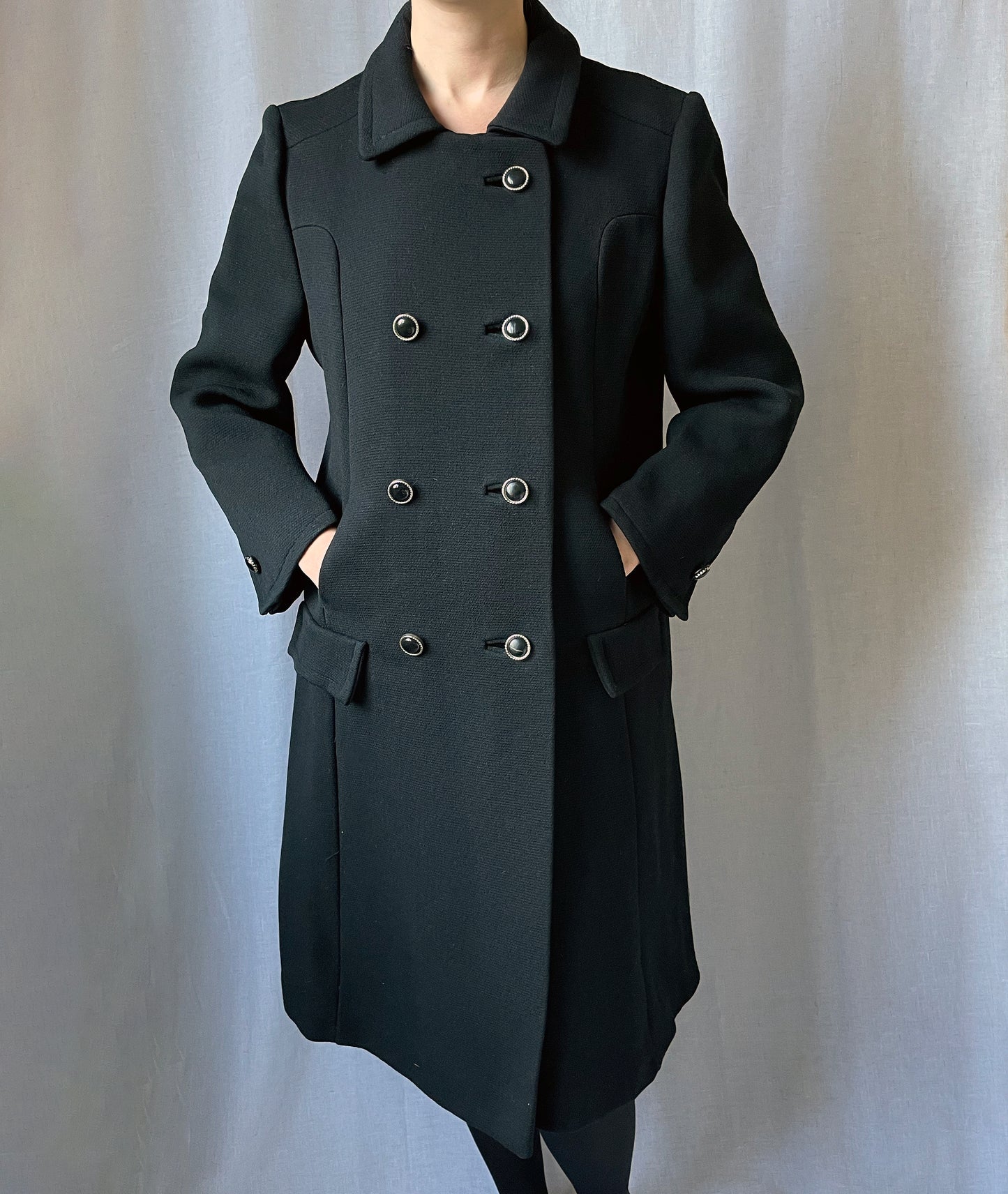 Vintage Custom-Made Wool Peacoat