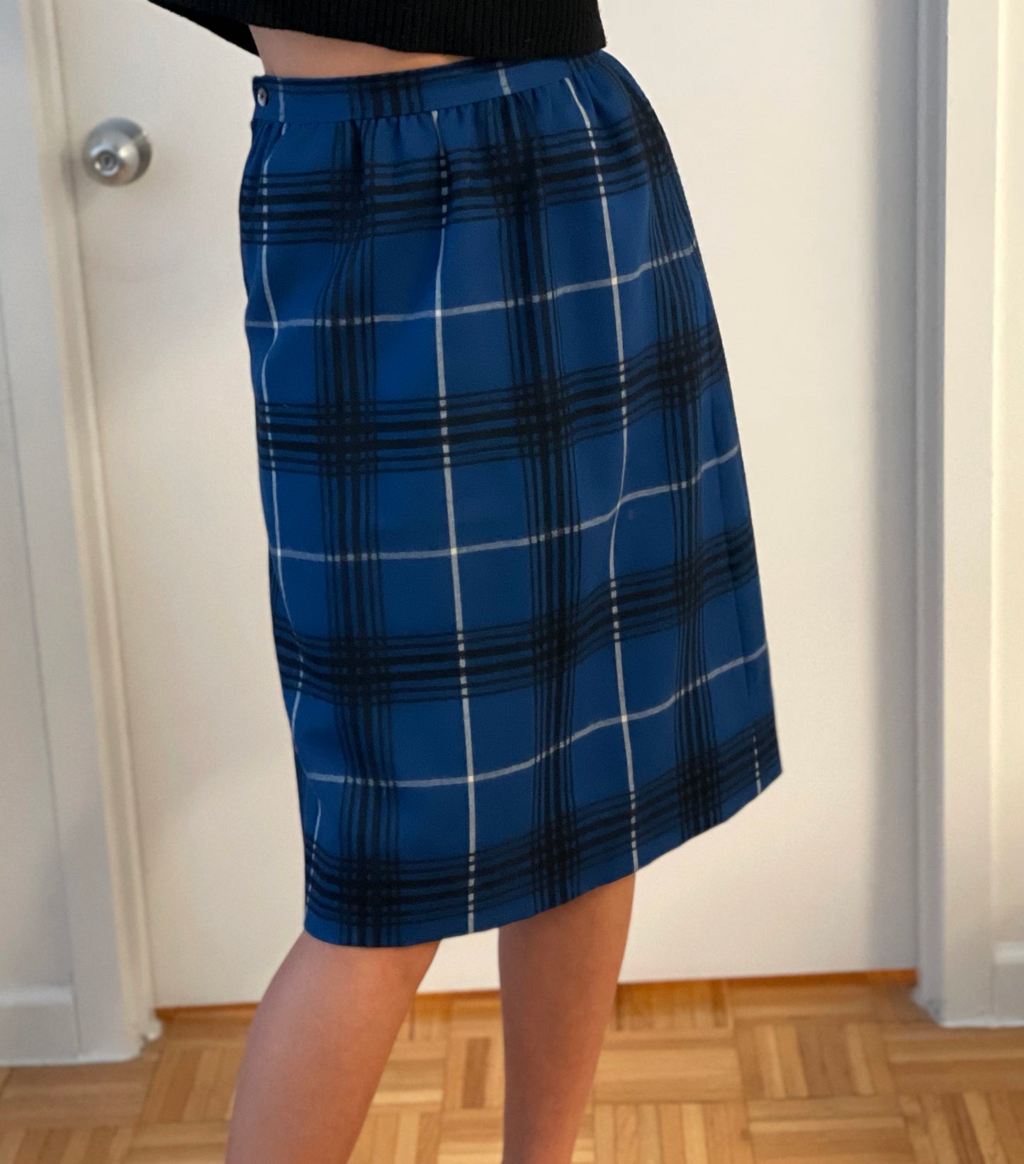 Vintage Tartan Wool Skirt