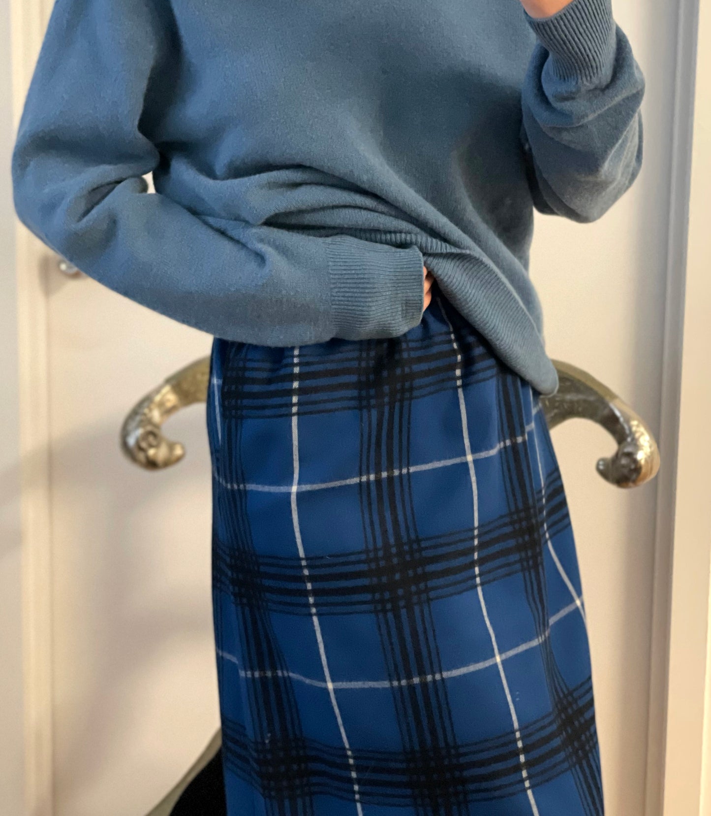 Vintage Tartan Wool Skirt