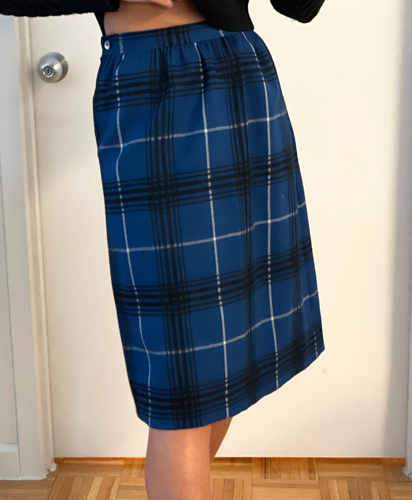 Vintage Tartan Wool Skirt