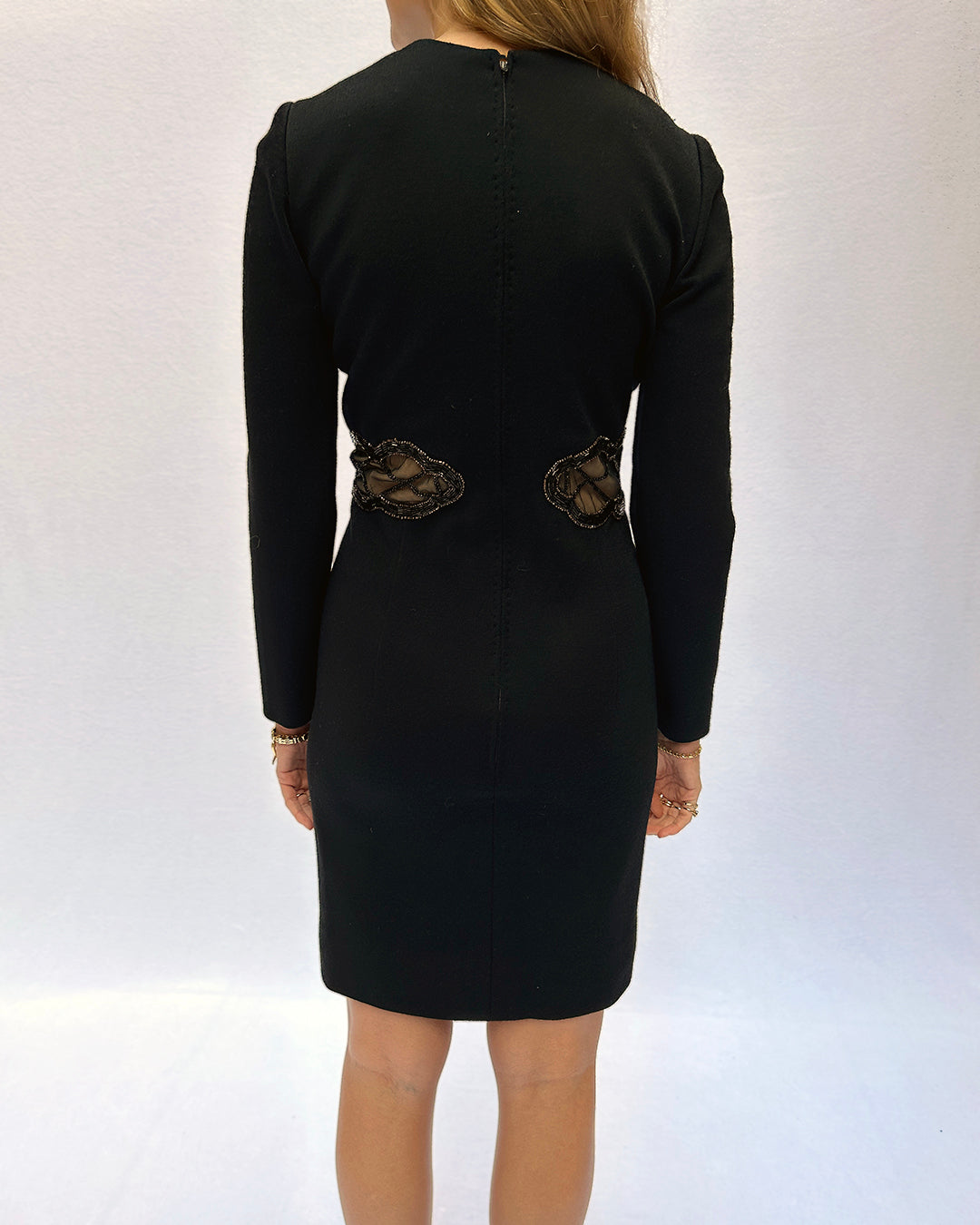 Vintage 1980s Bob Mackie Beaded Cutout Dress