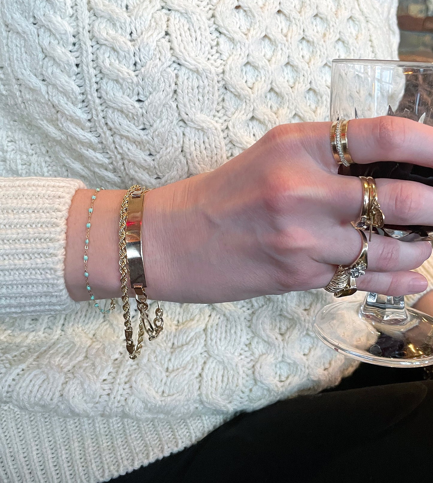 Vintage 10k Gold Rope Brecelet