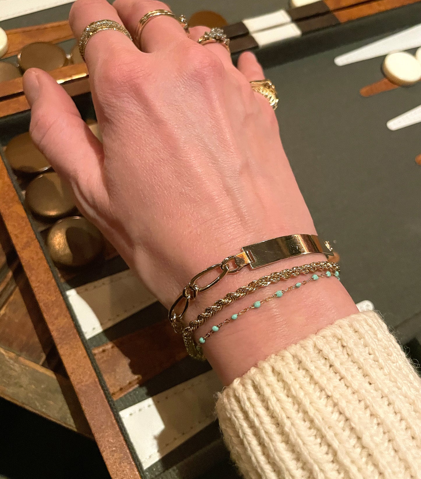 Vintage 10k Gold Rope Brecelet
