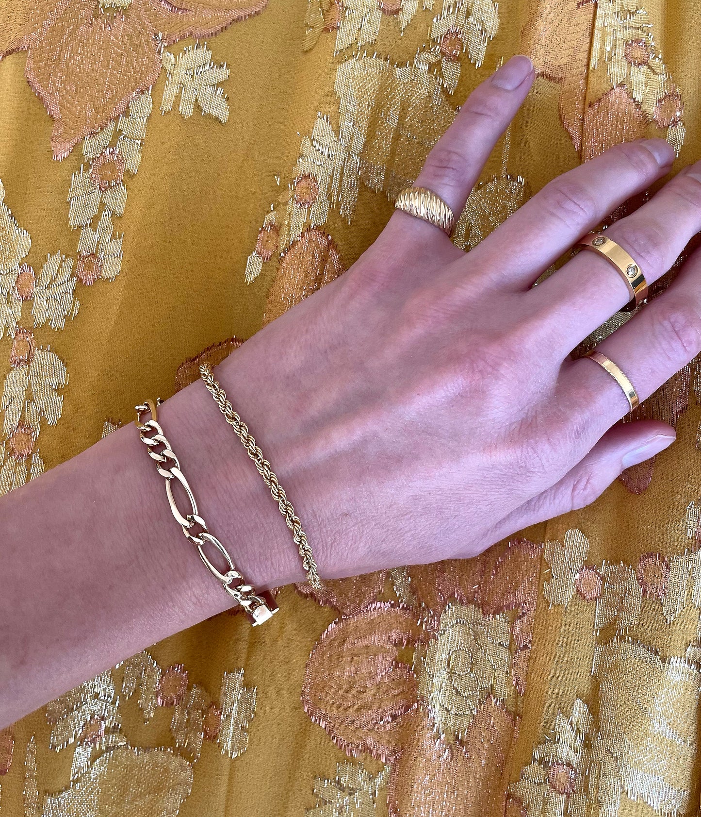 Vintage 10k Gold Rope Brecelet