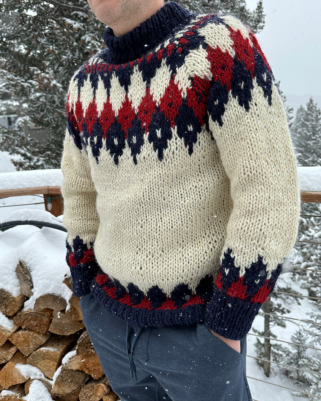 Vintage Hand-Knit Greek Fisherman Sweater (UNISEX)