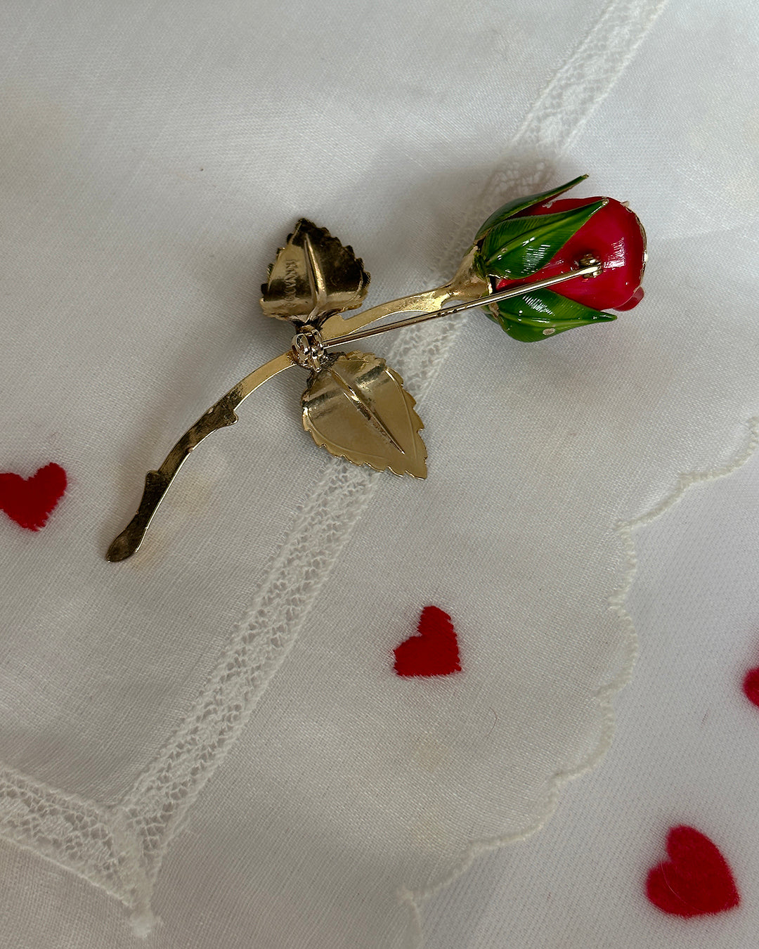 Vintage 1960s Rose Pendant Choker/Brooch