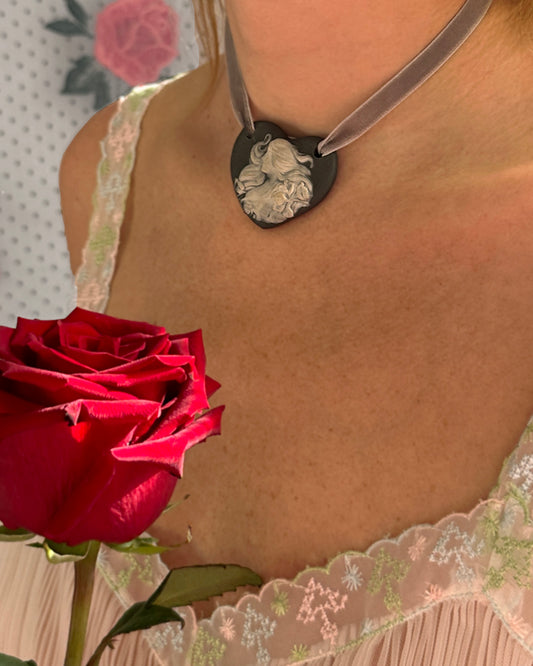 Vintage Jasperware Cameo Choker