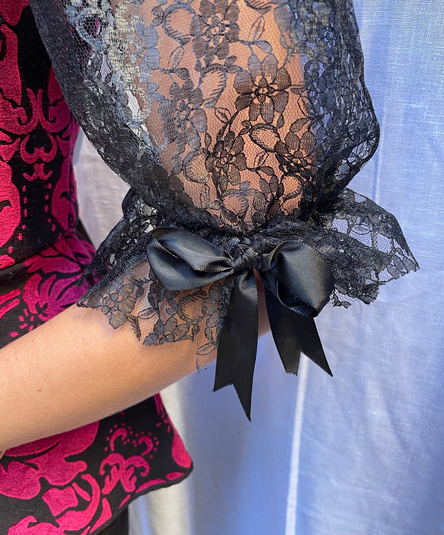 Vintage Brocade And Lace Dirndle Top | L