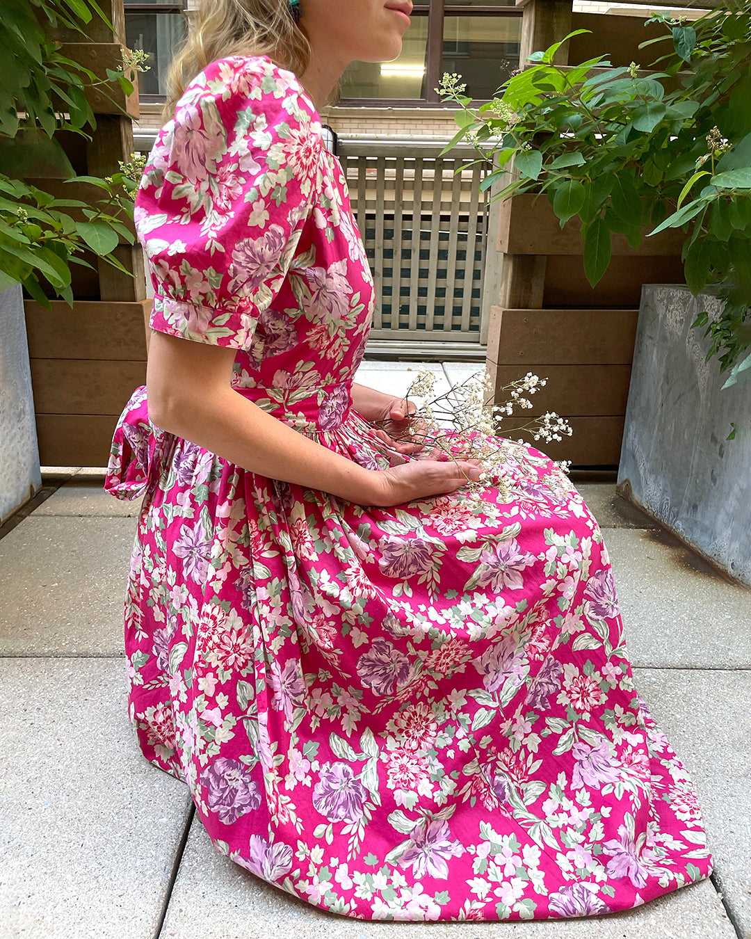 Vintage Laura Ashley Floral Dress | XS-M