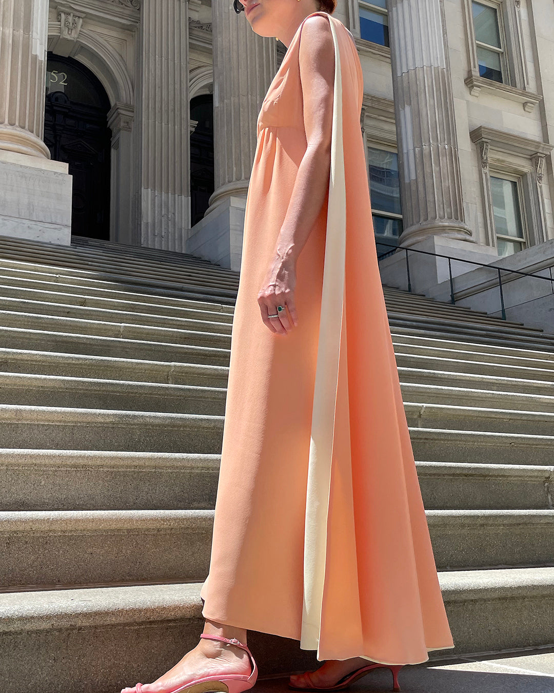 Vintage 1960s Malcolm Starr Cape Gown | XS-M