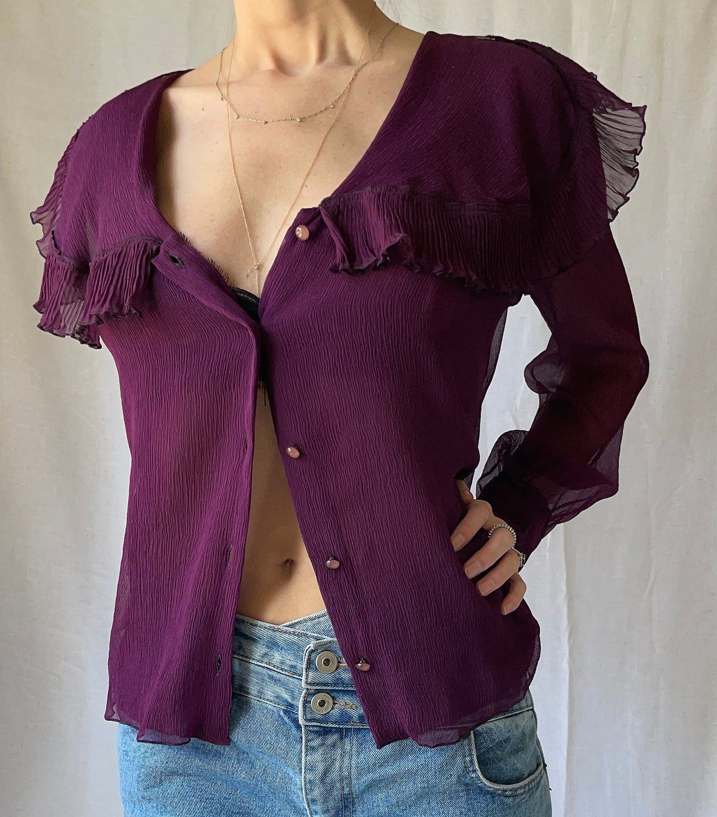 Vintage Missoni Silk Chiffon Blouse