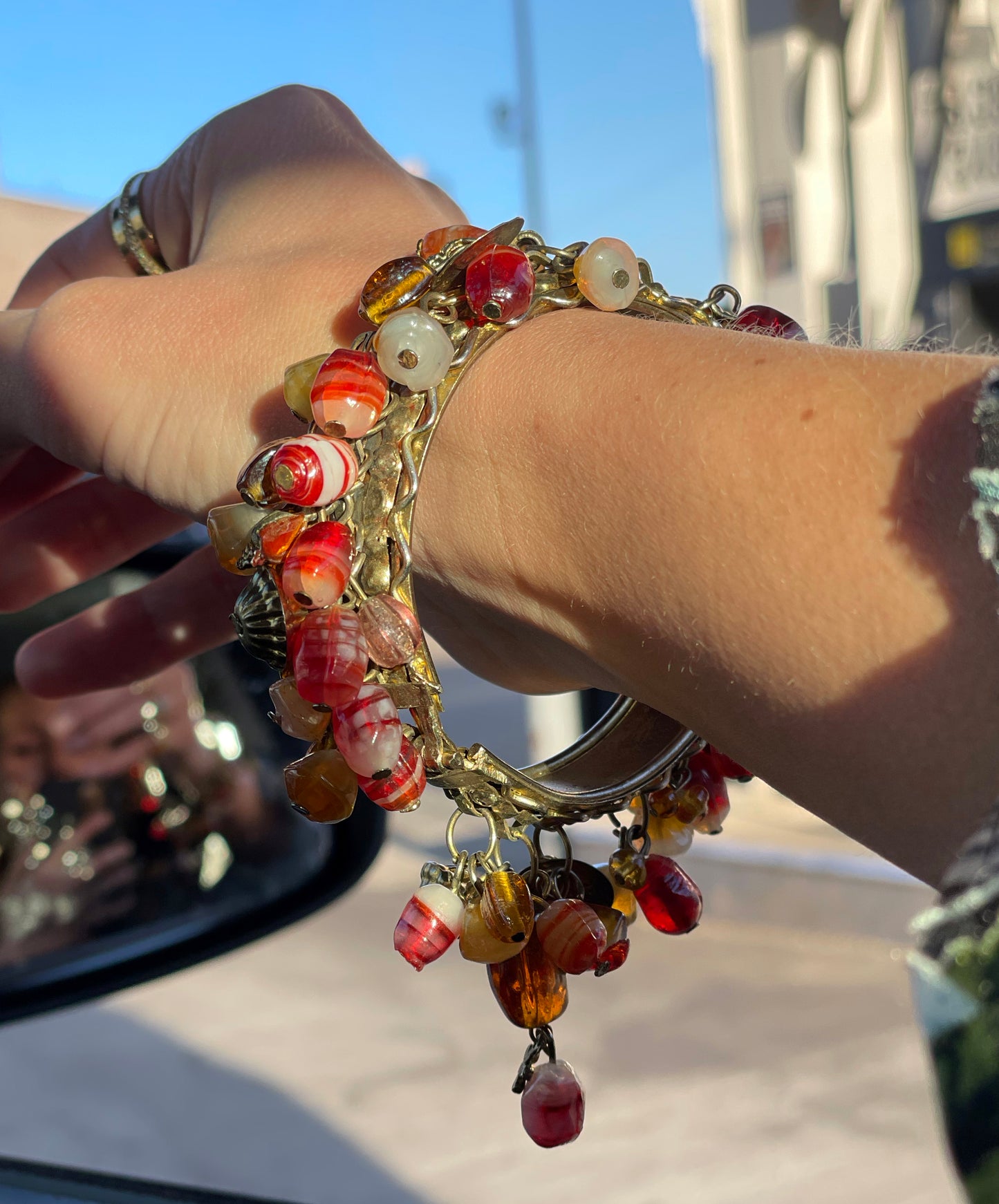 Vintage Mughal Hinged Charm Bracelet