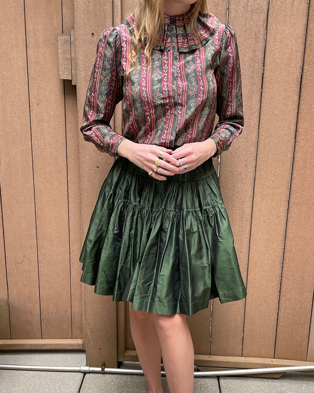 Vintage Ruffle Collar Shirt