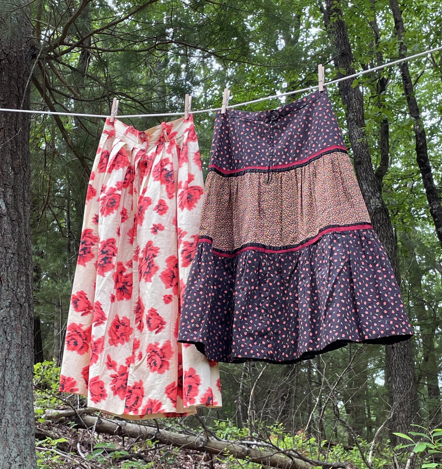 1970s Tiered Peasant Skirt