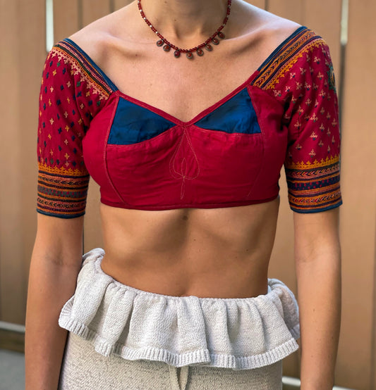 Vintage Rabari Embroidered Choli Tops