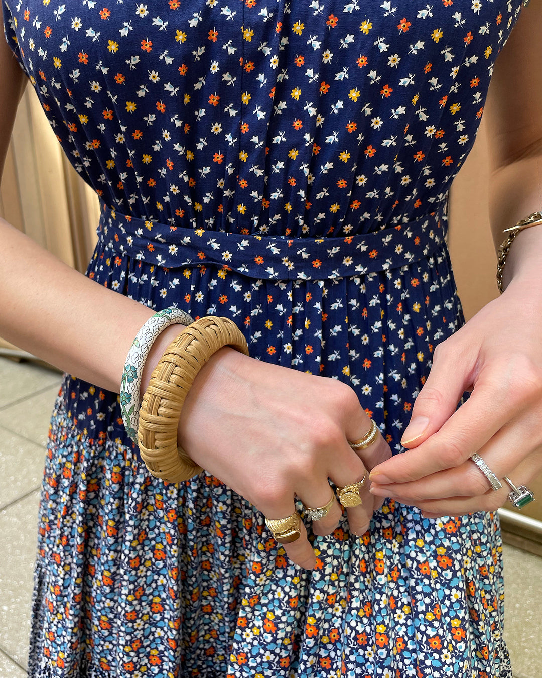 Vintage Rattan Bangle